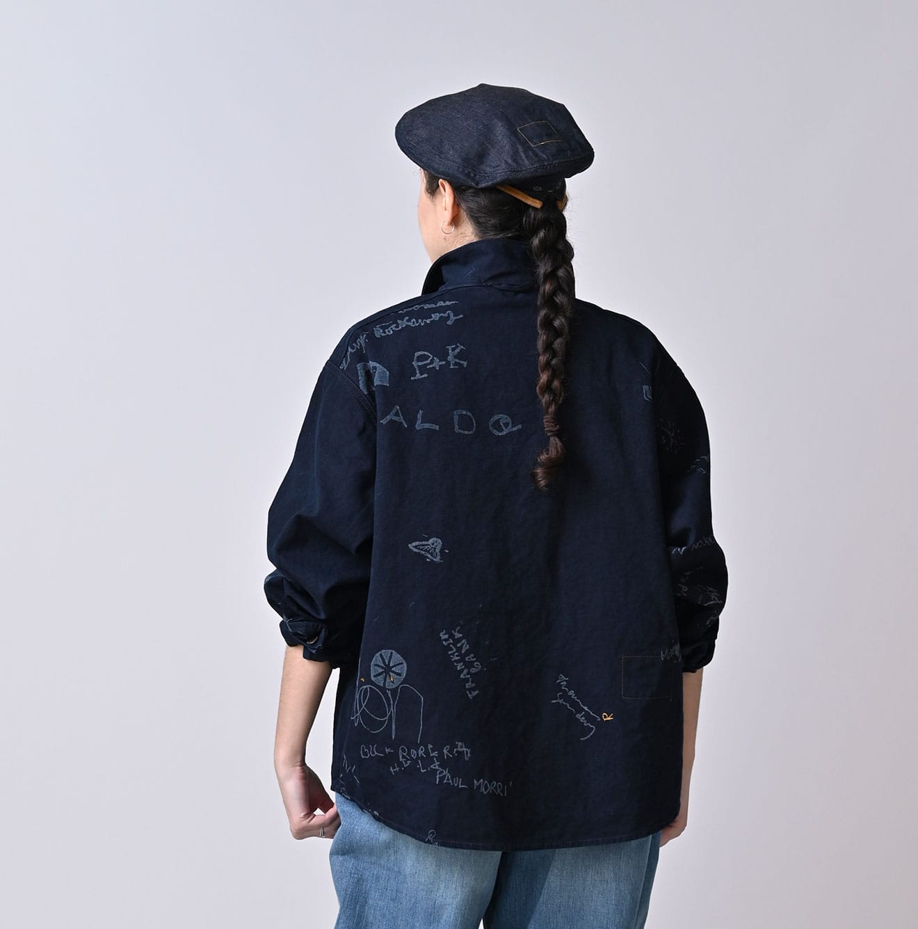 45R Indigo Duck 908 Graffiti Duffer Shirt - Image 6
