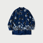 Indigo Fushicho Easy Stand Collar Shirt (Size 2) - 45R by 45rpm studio