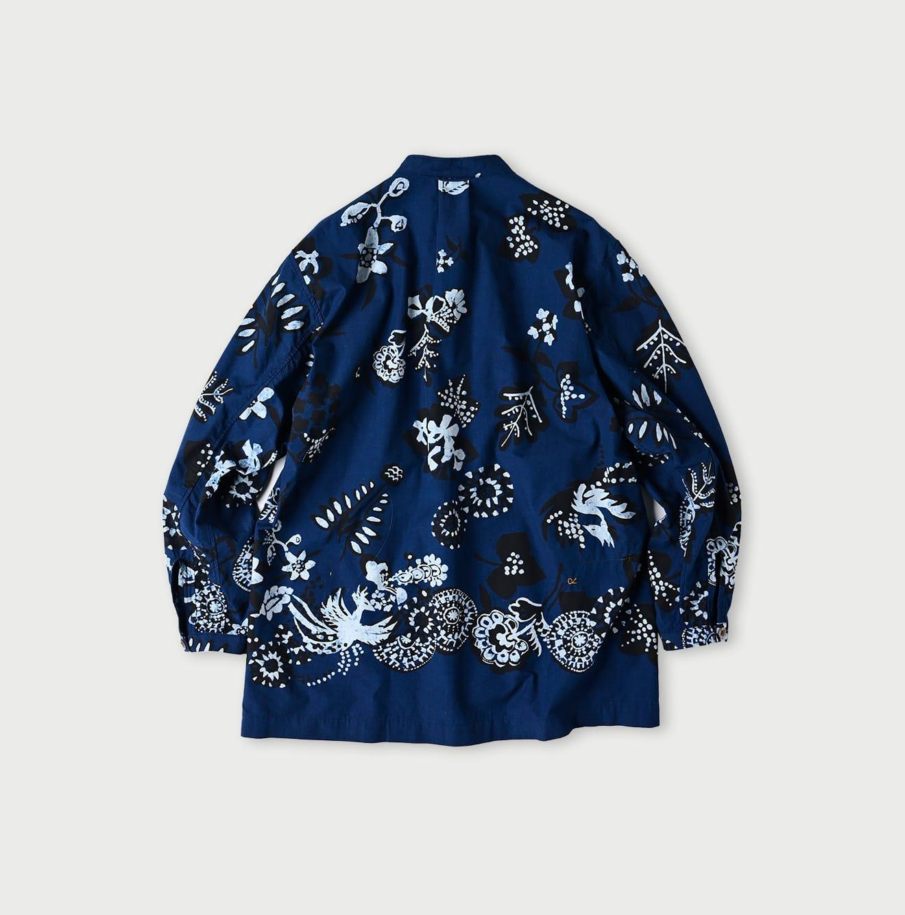 Indigo Fushicho Easy Stand Collar Shirt (Size 2) - 45R by 45rpm studio - Image 14