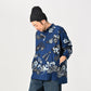 45R Indigo Fuchicho Easy Stand Collar Shirt