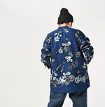 Indigo Fushicho Easy Stand Collar Shirt (Size 2) - 45R by 45rpm studio