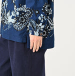 Indigo Fushicho Easy Stand Collar Shirt (Size 2) - 45R by 45rpm studio