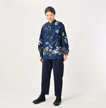 Indigo Fushicho Easy Stand Collar Shirt (Size 2) - 45R by 45rpm studio