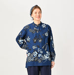 Indigo Fushicho Easy Stand Collar Shirt (Size 2) - 45R by 45rpm studio