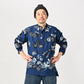 45R Indigo Fuchicho Easy Stand Collar Shirt