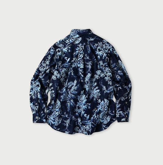 Indigo Lapis 908 Ocean Petit-collar Pullover Shirt (Size 2) - 45R by 45rpm studio