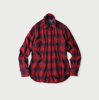 Indigo Zimbabwe Flannel 908 Eastern Shirt - 45R by 45rpm studio