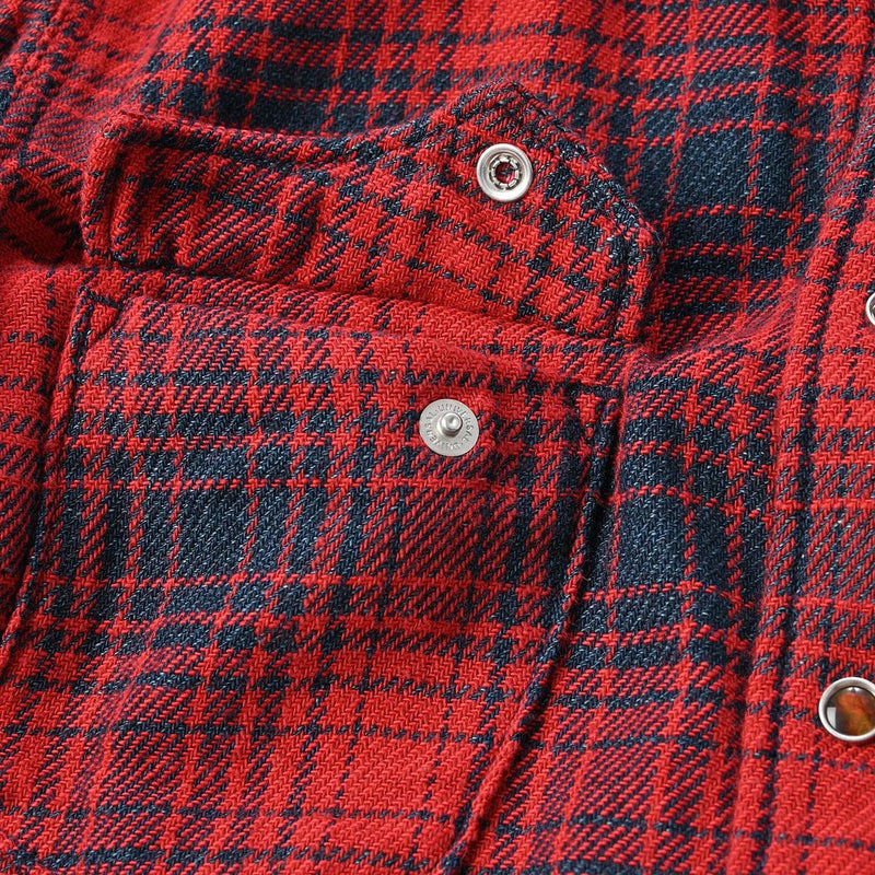 Indigo Zimbabwe Flannel 908 Eastern Shirt - 45R by 45rpm studio