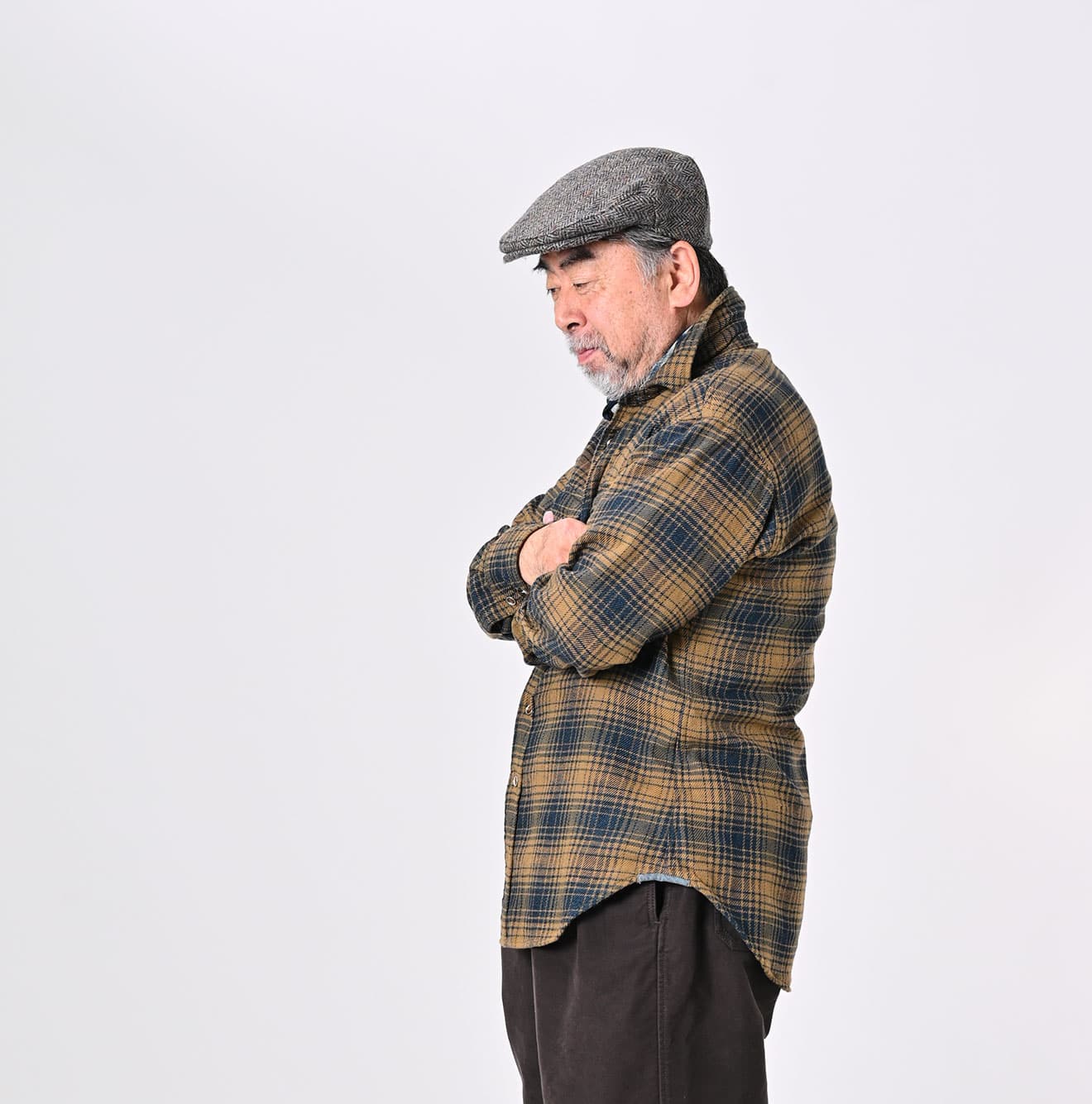 Indigo Zimbabwe Flannel 908 Eastern Shirt - 45R by 45rpm studio