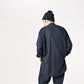 45R Indigo Fuwafuwa Double-woven 908 Dots Pullover Shirt