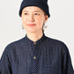 45R Indigo Fuwafuwa Double-woven 908 Dots Pullover Shirt