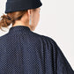 45R Indigo Fuwafuwa Double-woven 908 Dots Pullover Shirt