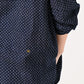 45R Indigo Fuwafuwa Double-woven 908 Dots Pullover Shirt