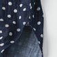 45R Indigo Fuwafuwa Double-woven 908 Dots Pullover Shirt