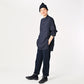 Indigo Fuwafuwa Double-woven 908 Dots Pullover Shirt (Size 2) - 45R by 45rpm studio