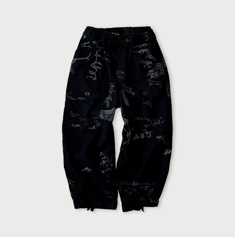 45R Indigo Duck 908 Graffiti Tent Pants - Image 1