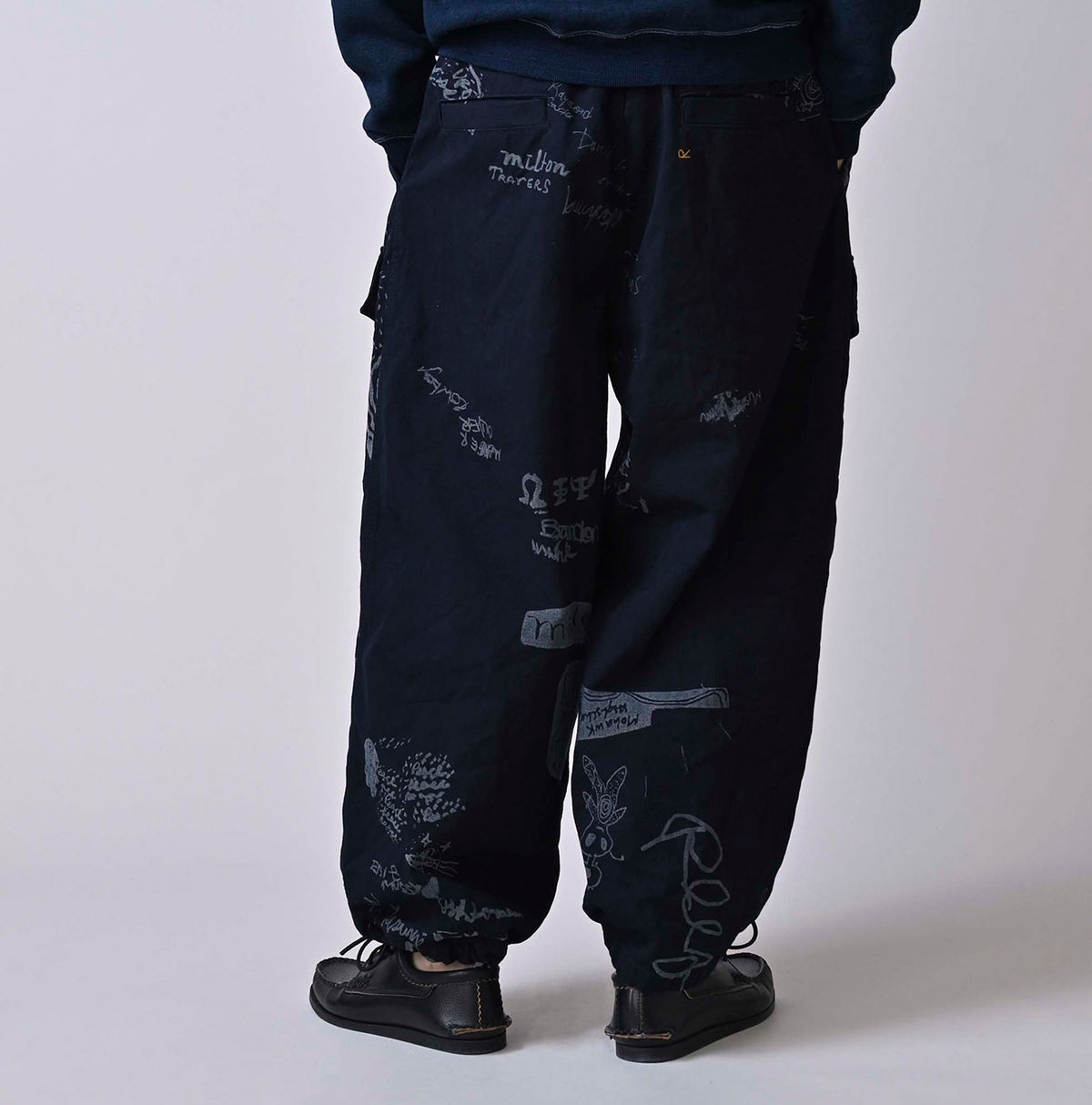 45R Indigo Duck 908 Graffiti Tent Pants