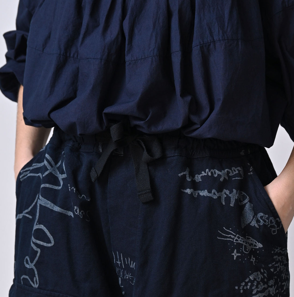 45R Indigo Duck 908 Graffiti Tent Pants