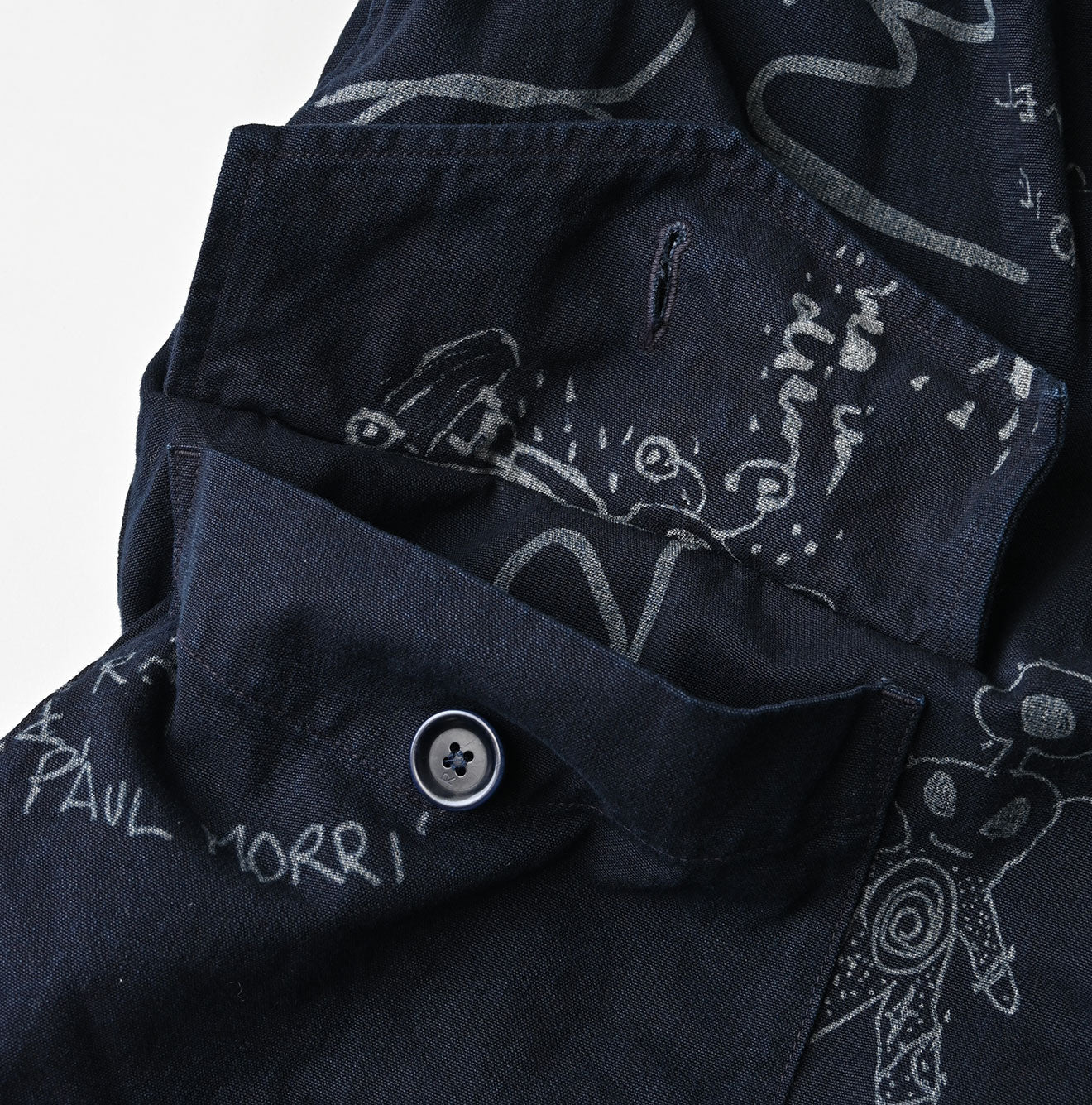 45R Indigo Duck 908 Graffiti Tent Pants