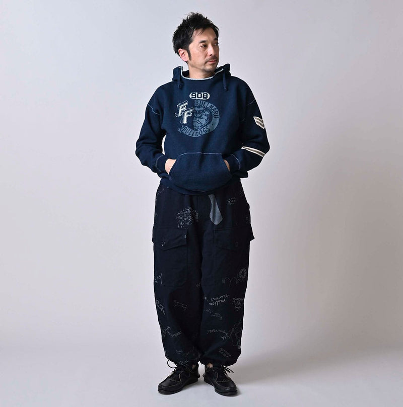 45R Indigo Duck 908 Graffiti Tent Pants