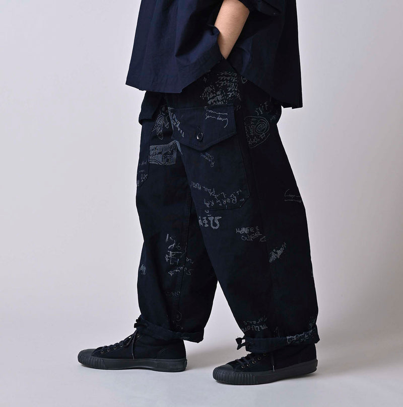 45R Indigo Duck 908 Graffiti Tent Pants - Image 5