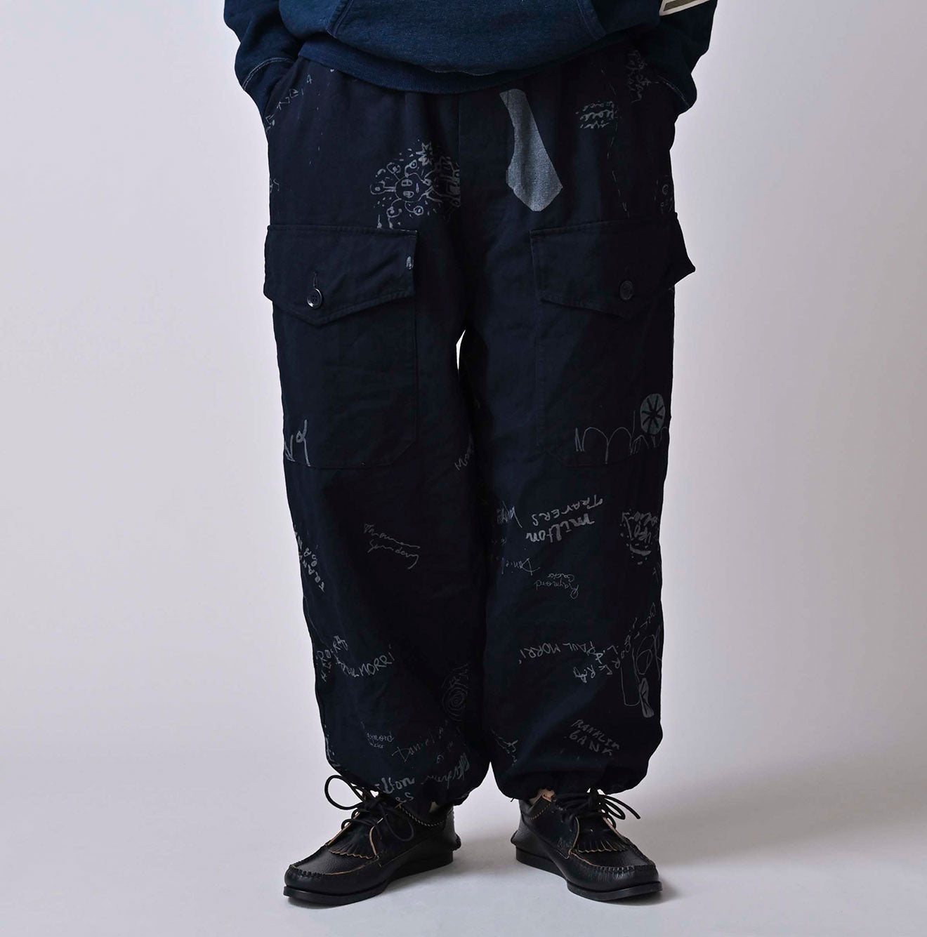 45R Indigo Duck 908 Graffiti Tent Pants - Image 7