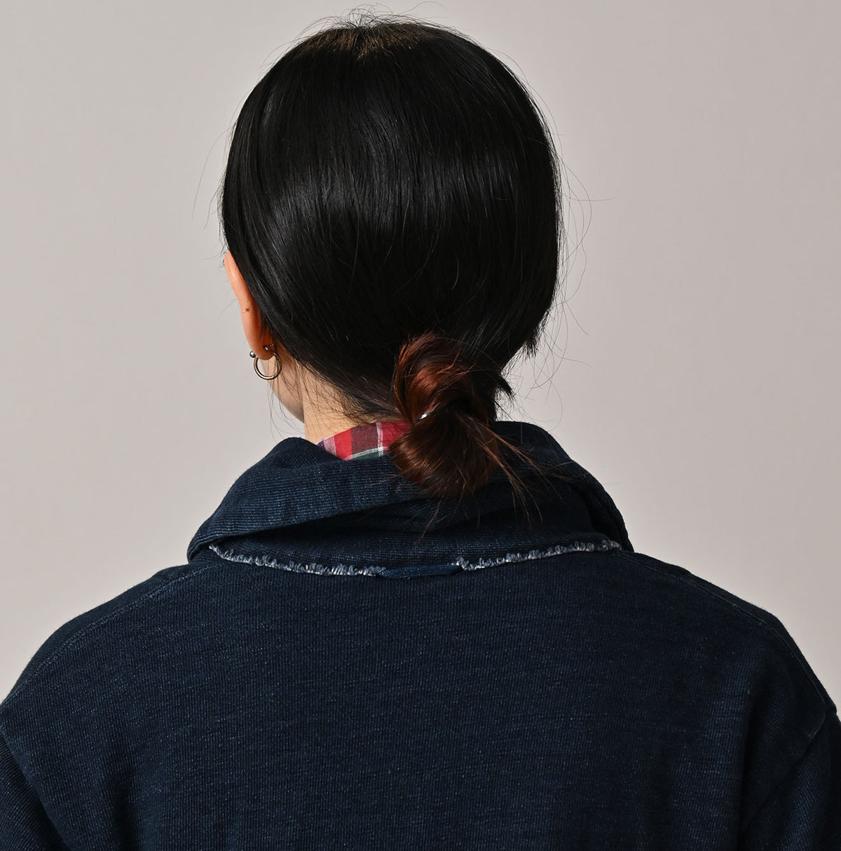 45R Indigo Cotton Fleece 908 Mountain Shawl