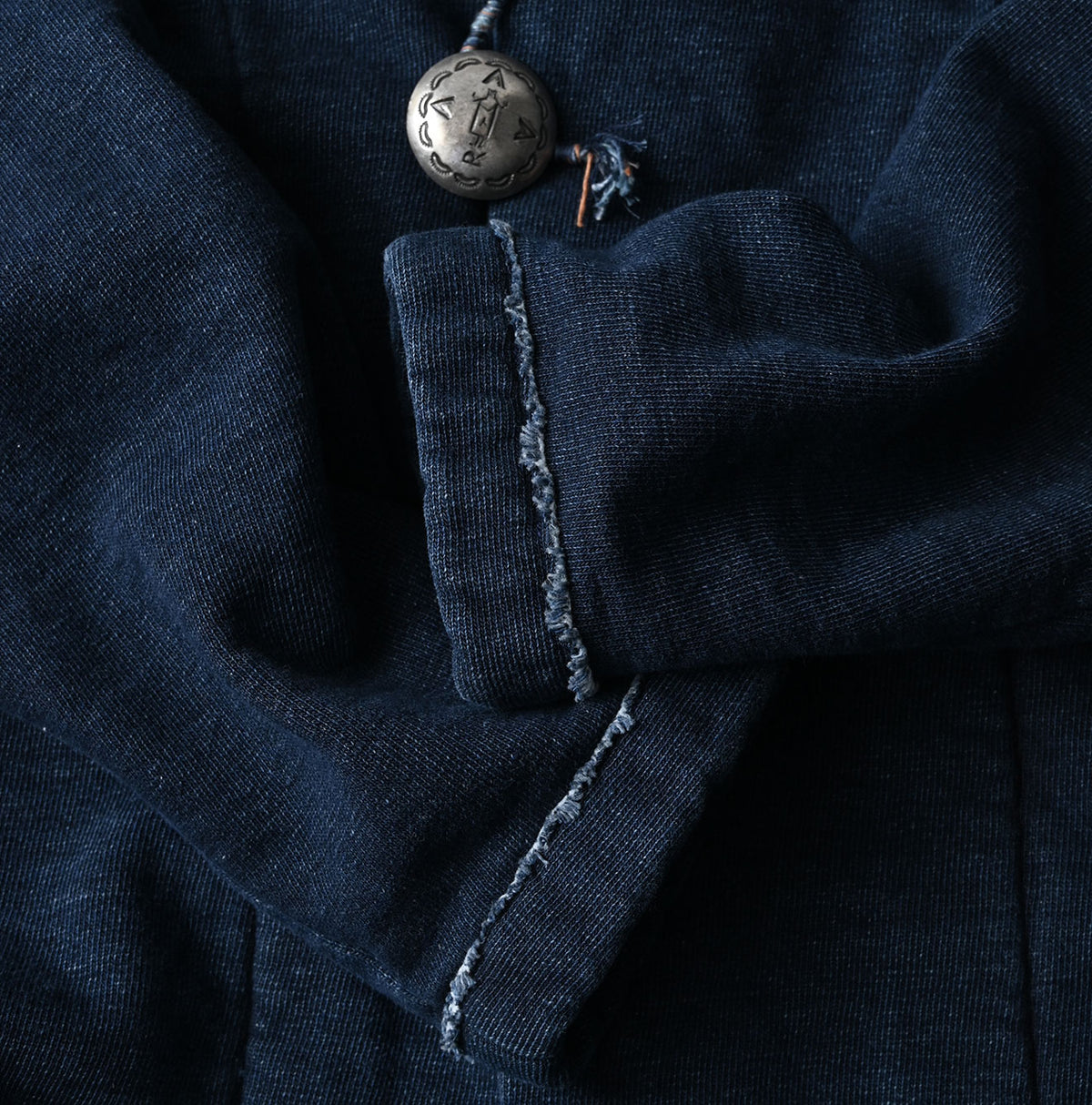 45R Indigo Cotton Fleece 908 Mountain Shawl