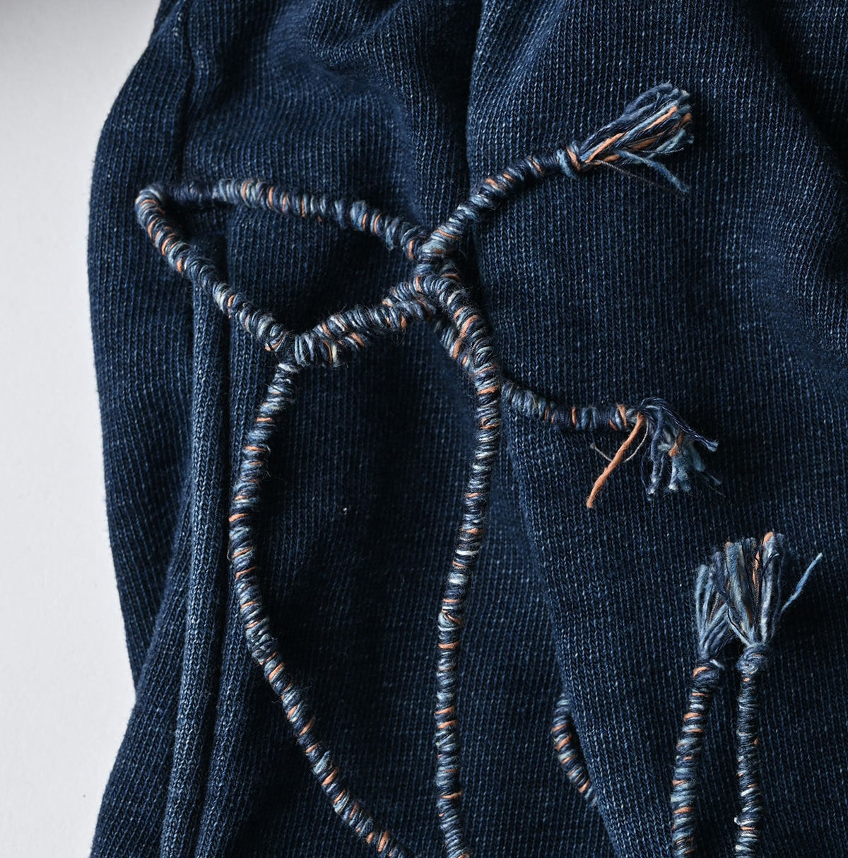 45R Indigo Cotton Fleece 908 Mountain Shawl