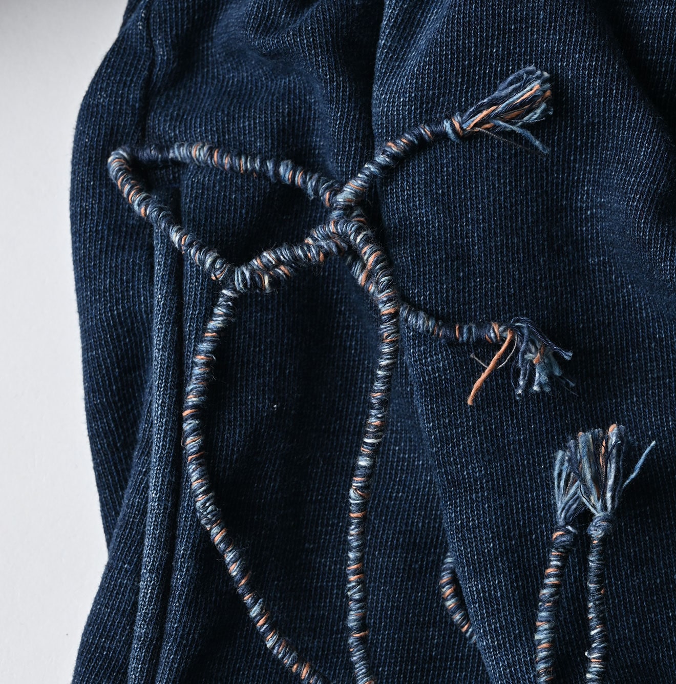 45R Indigo Cotton Fleece 908 Mountain Shawl