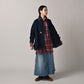 45R Indigo Cotton Fleece 908 Mountain Shawl