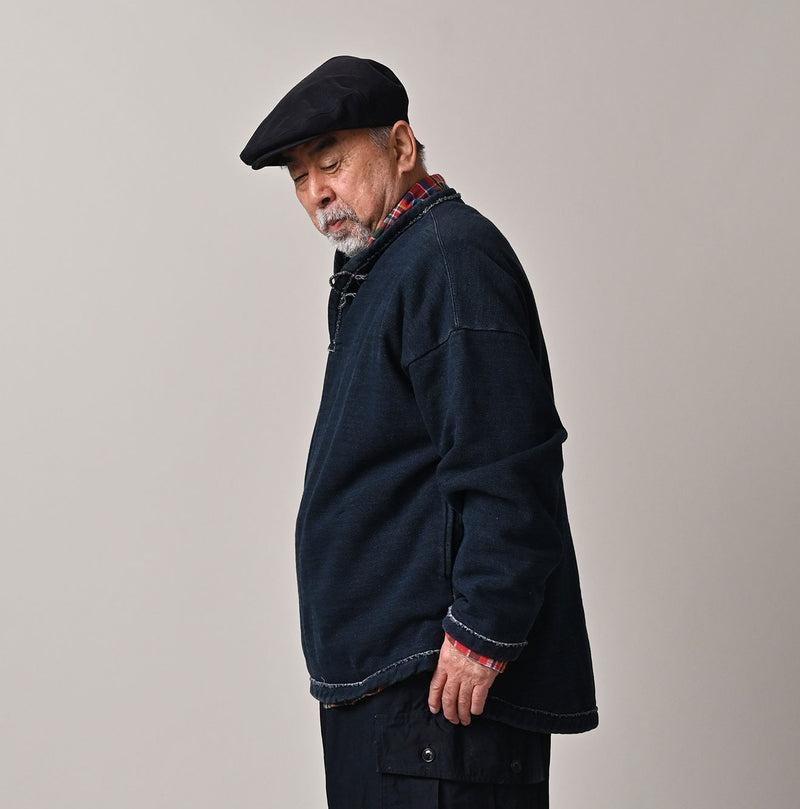 45R Indigo Cotton Fleece 908 Mountain Pullover