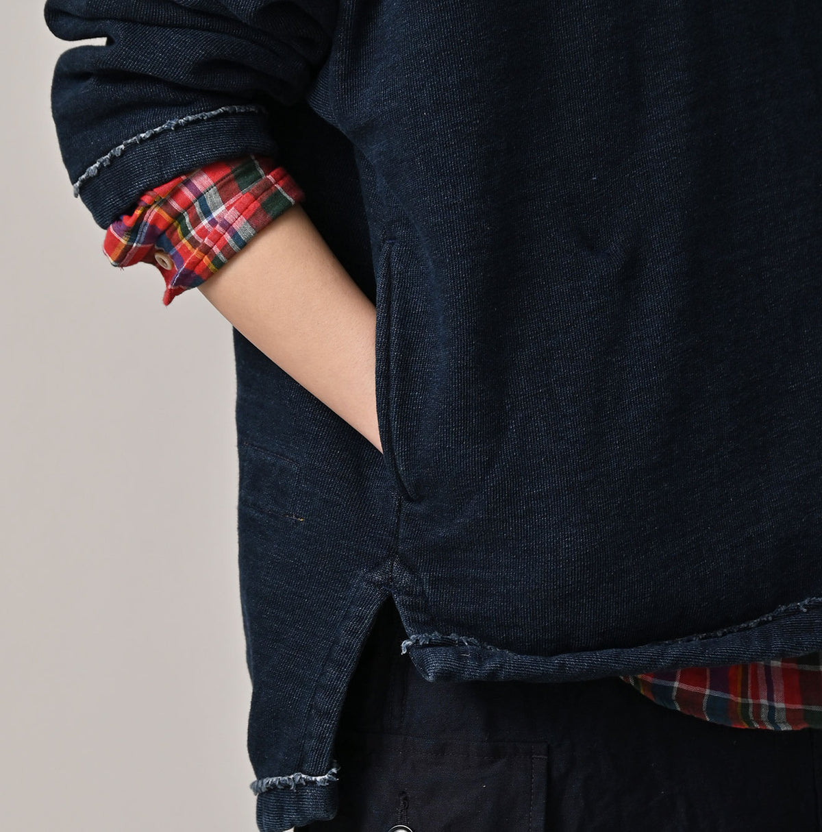 45R Indigo Cotton Fleece 908 Mountain Pullover