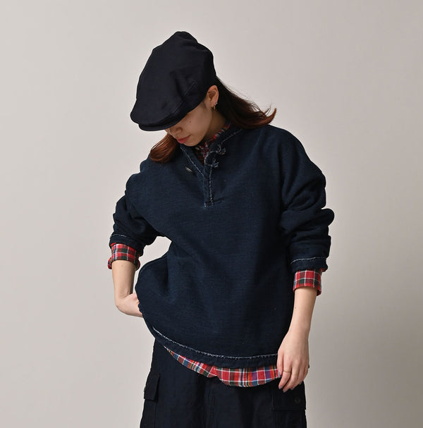 45R Indigo Cotton Fleece 908 Mountain Pullover
