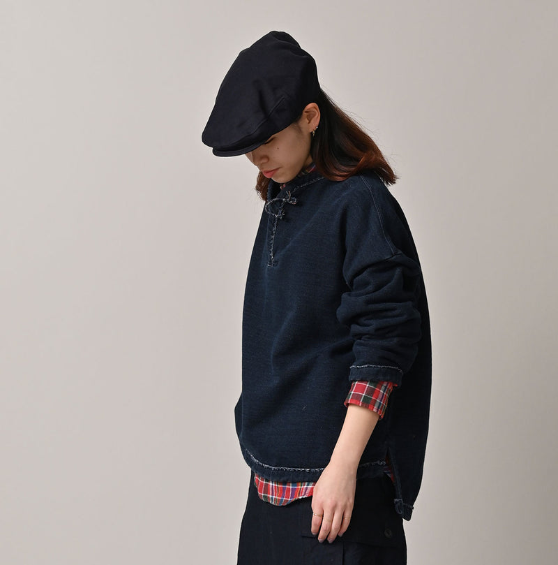 45R Indigo Cotton Fleece 908 Mountain Pullover