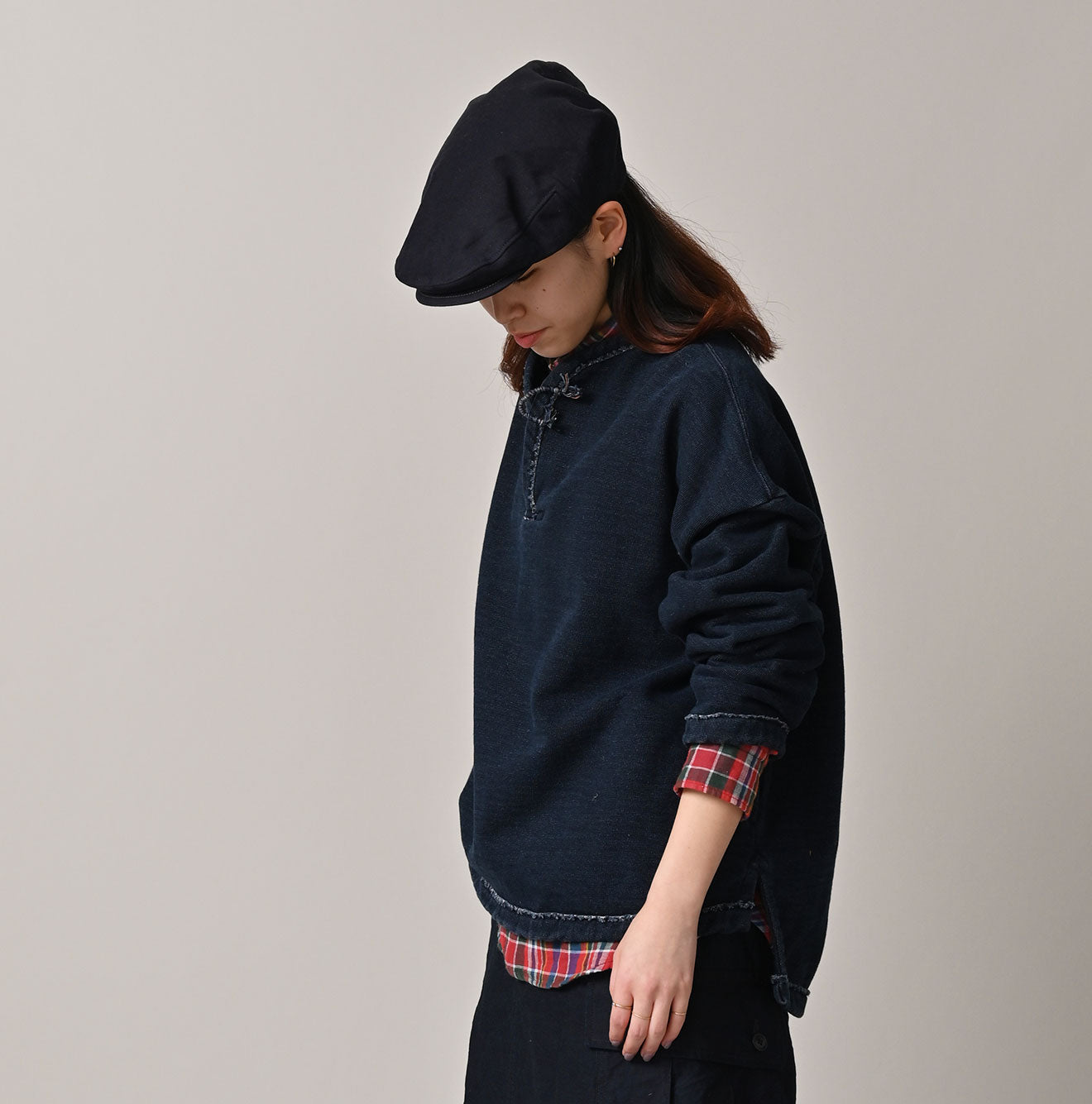 45R Indigo Cotton Fleece 908 Mountain Pullover