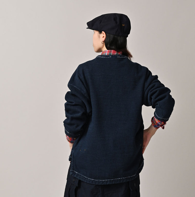 45R Indigo Cotton Fleece 908 Mountain Pullover