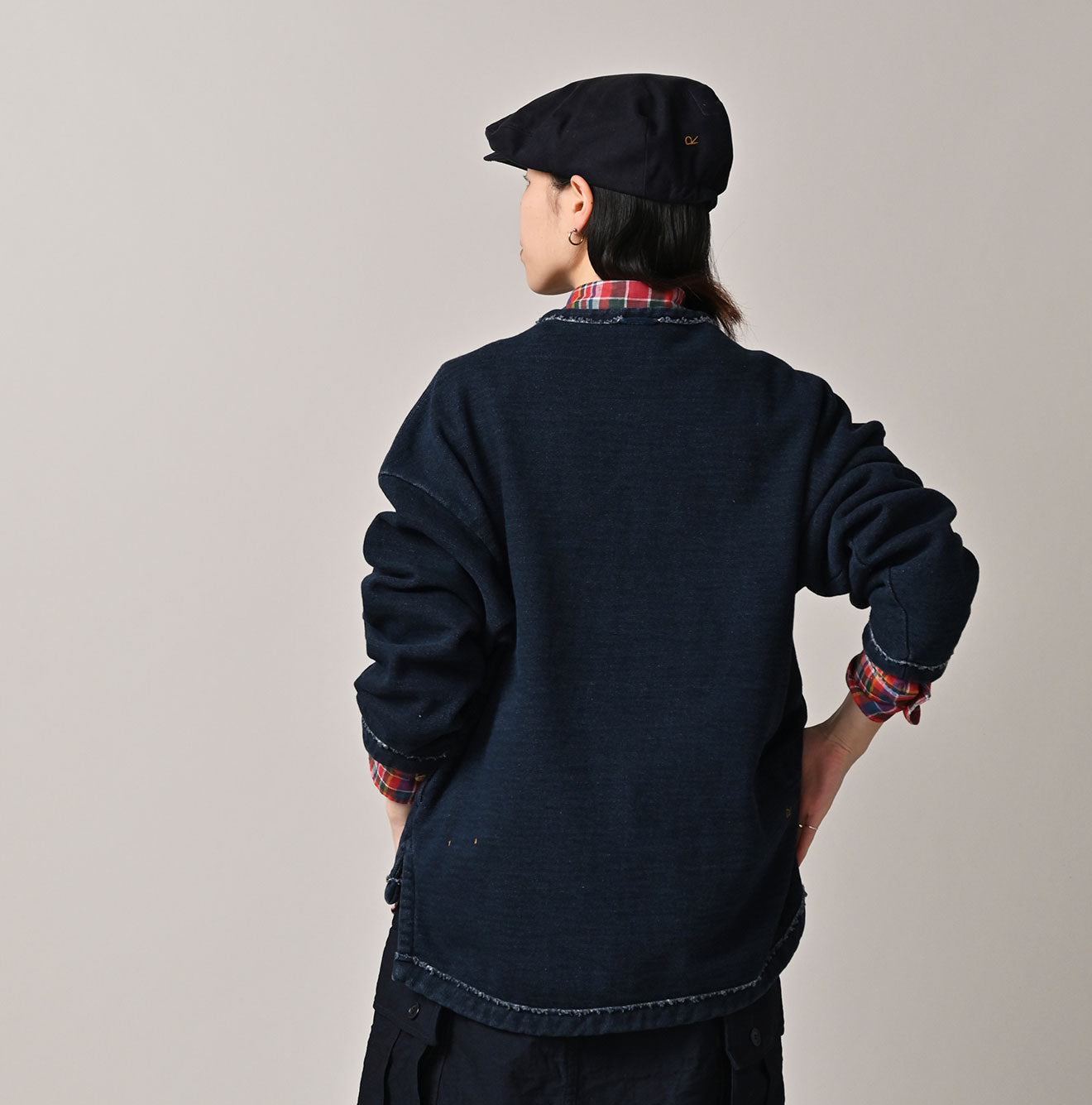 45R Indigo Cotton Fleece 908 Mountain Pullover