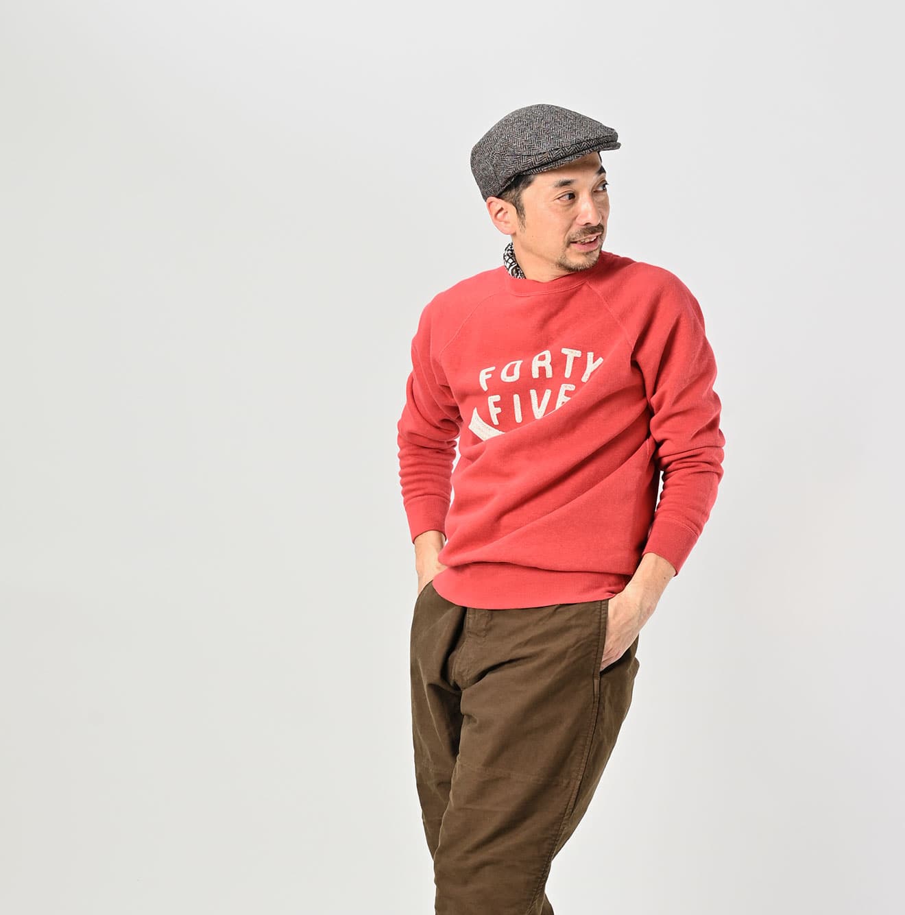 45R Cotton Fleece Raglan Sweat