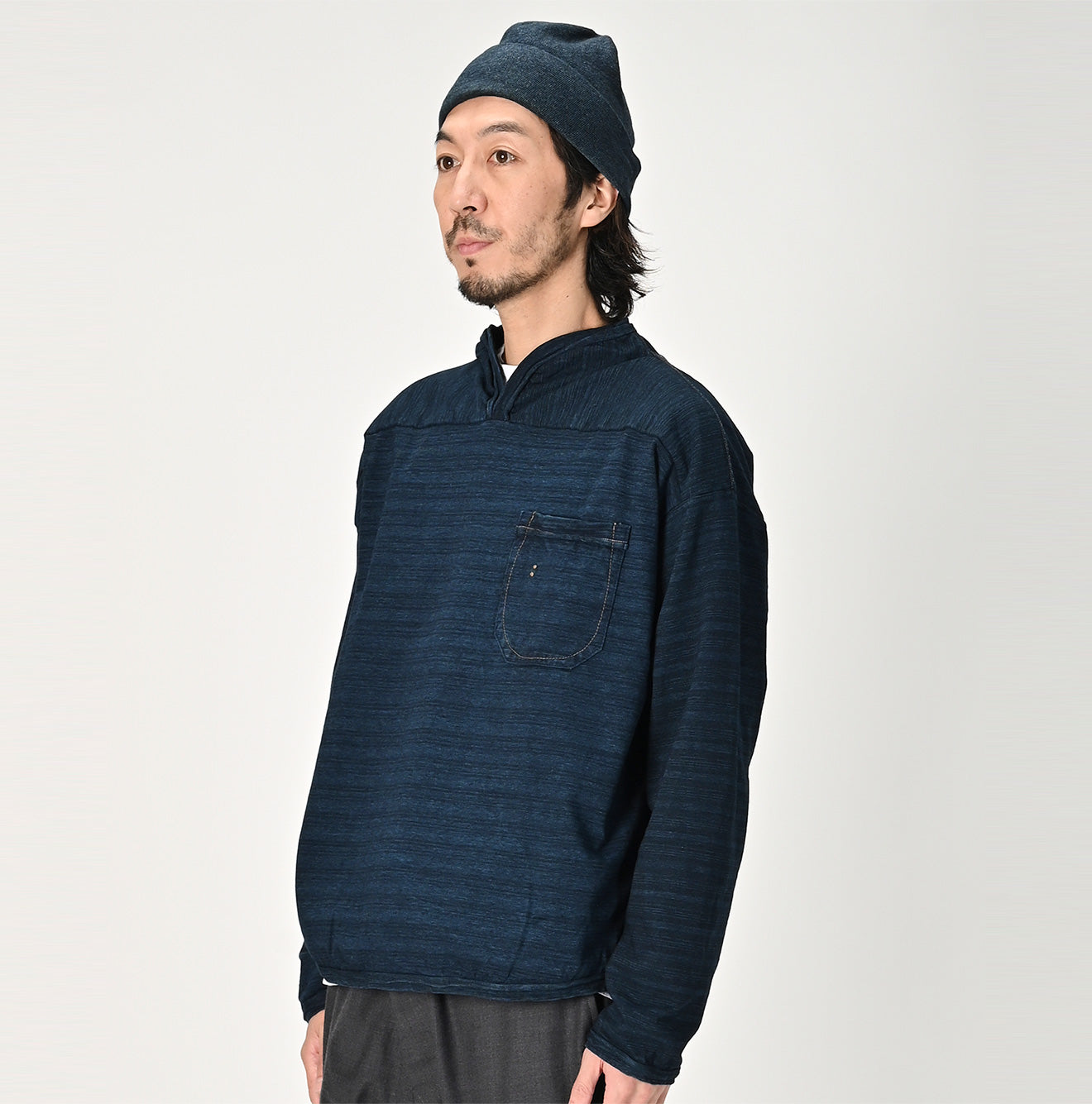 Indigo Dekoboko Tenjiku 908 Long Sleeve Outer T-shirt Nou