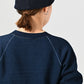 45R Indigo Cotton Fleece Raglan Sweatshirt