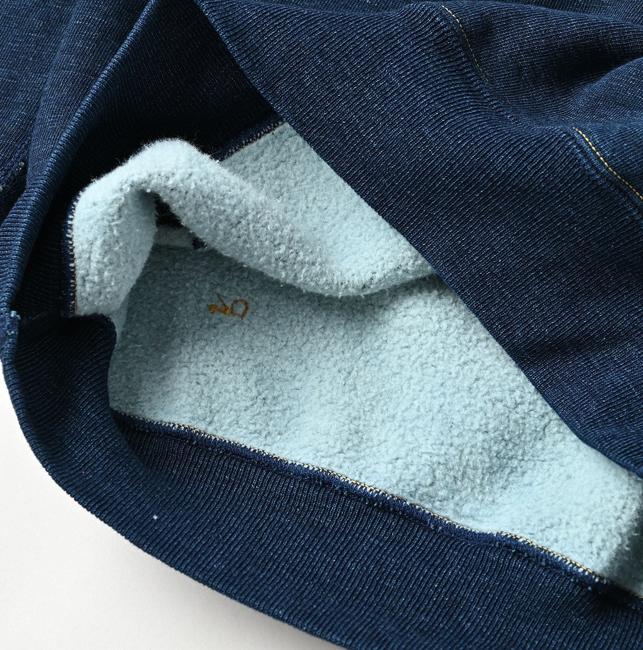 45R Indigo Cotton Fleece Raglan Sweatshirt