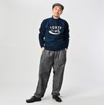 45R Indigo Cotton Fleece Raglan Sweatshirt
