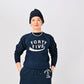 45R Indigo Cotton Fleece Raglan Sweatshirt