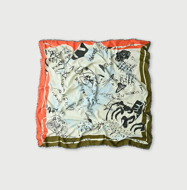 45R Supima Twill Graffiti Furoshiki