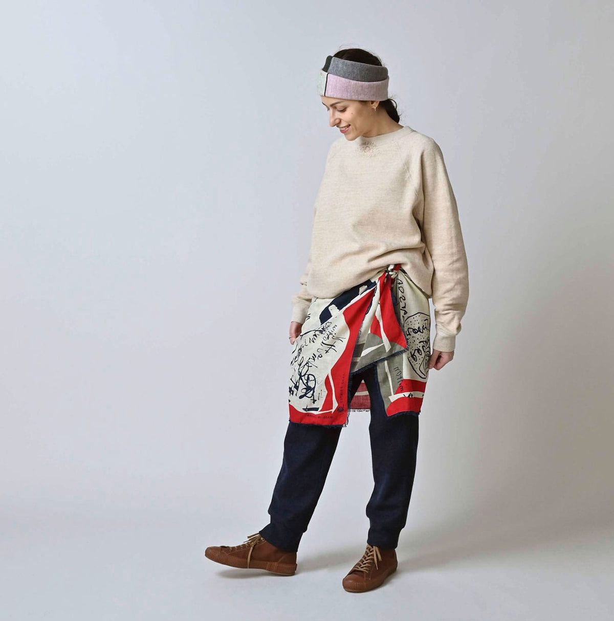 45R Supima Twill Graffiti Furoshiki