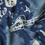 45R Indigo Supima Twill Graffiti Furoshiki