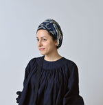 45R Indigo Supima Twill Graffiti Furoshiki