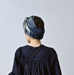 45R Indigo Supima Twill Graffiti Furoshiki