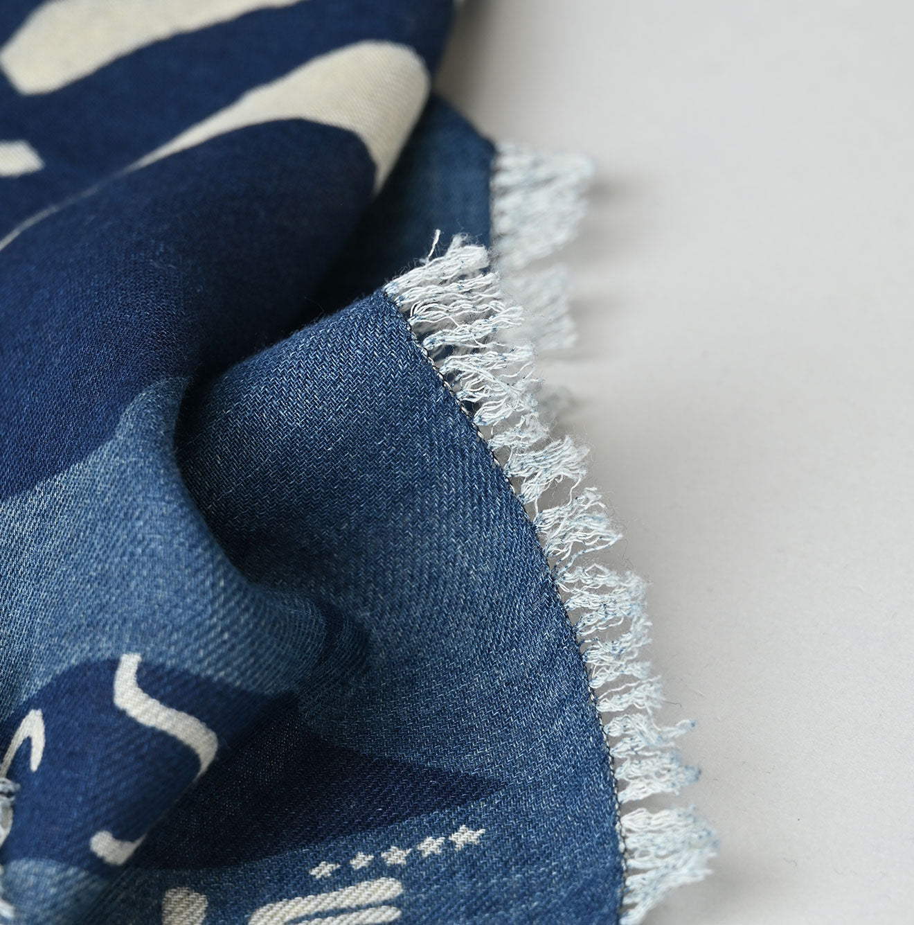 45R Indigo Supima Twill Graffiti Furoshiki - Image 4